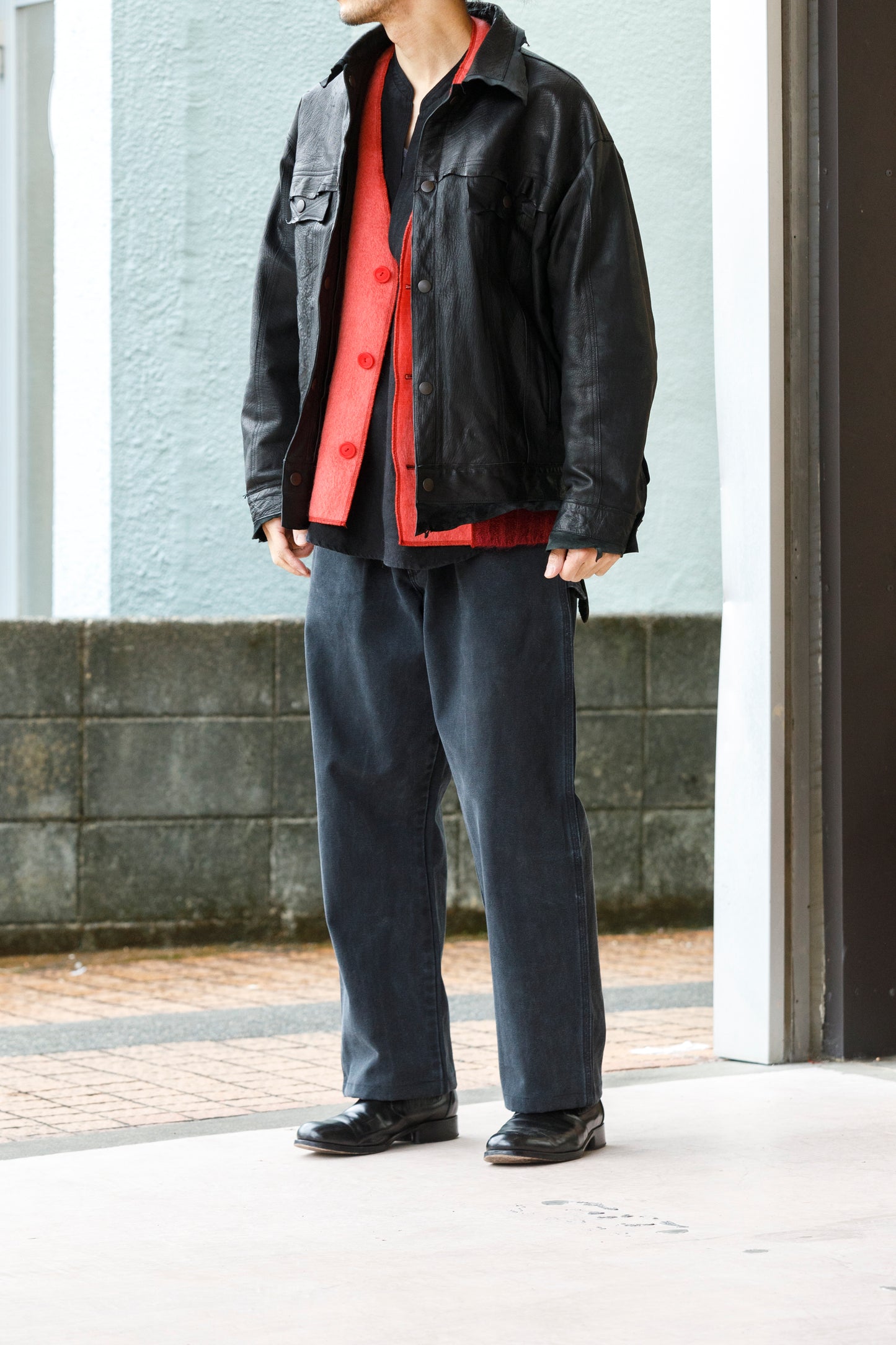CHANGES / CH5061 Mohair Cardigan - Red