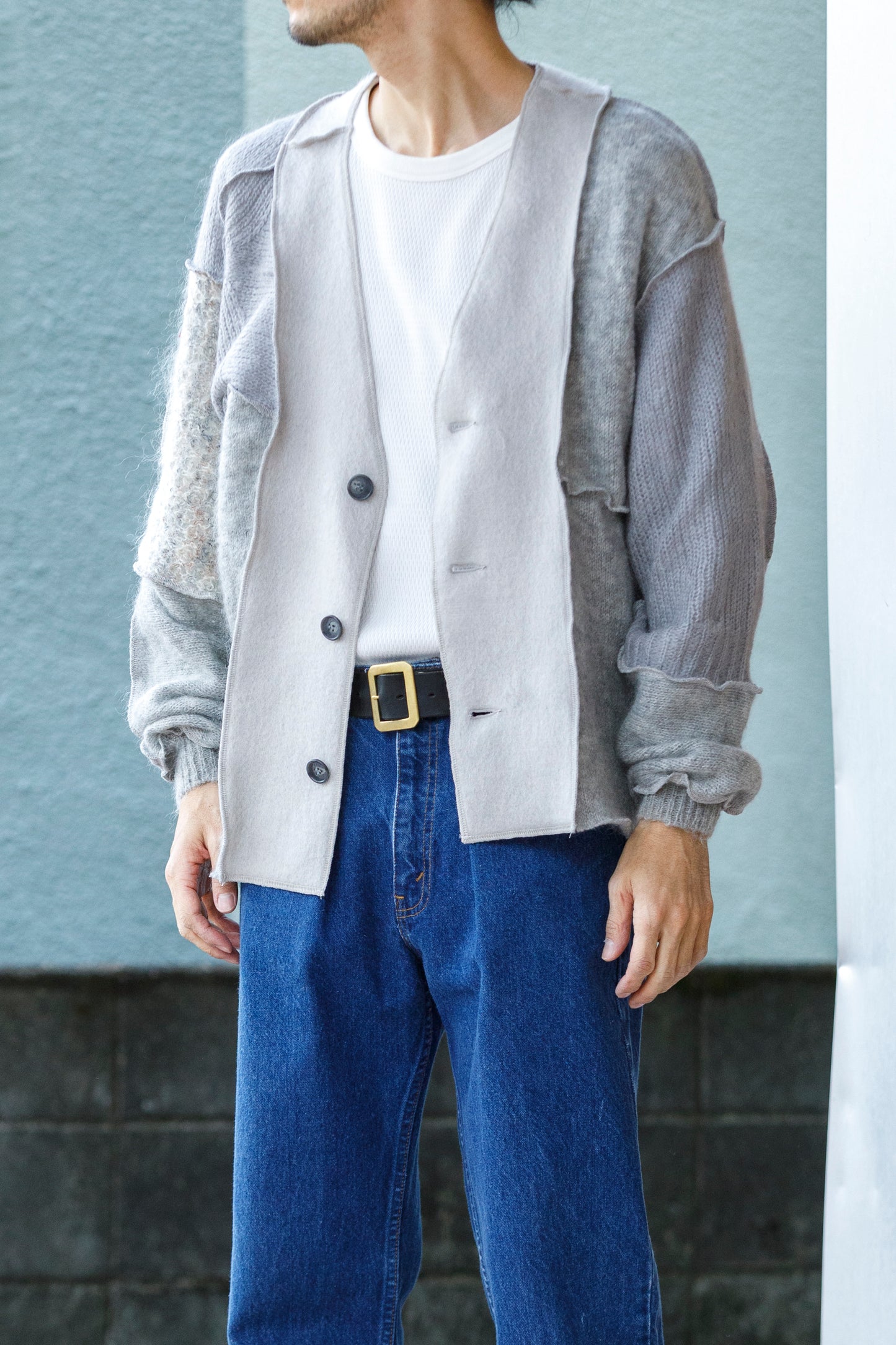 CHANGES / CH5061 Mohair Cardigan - Grey