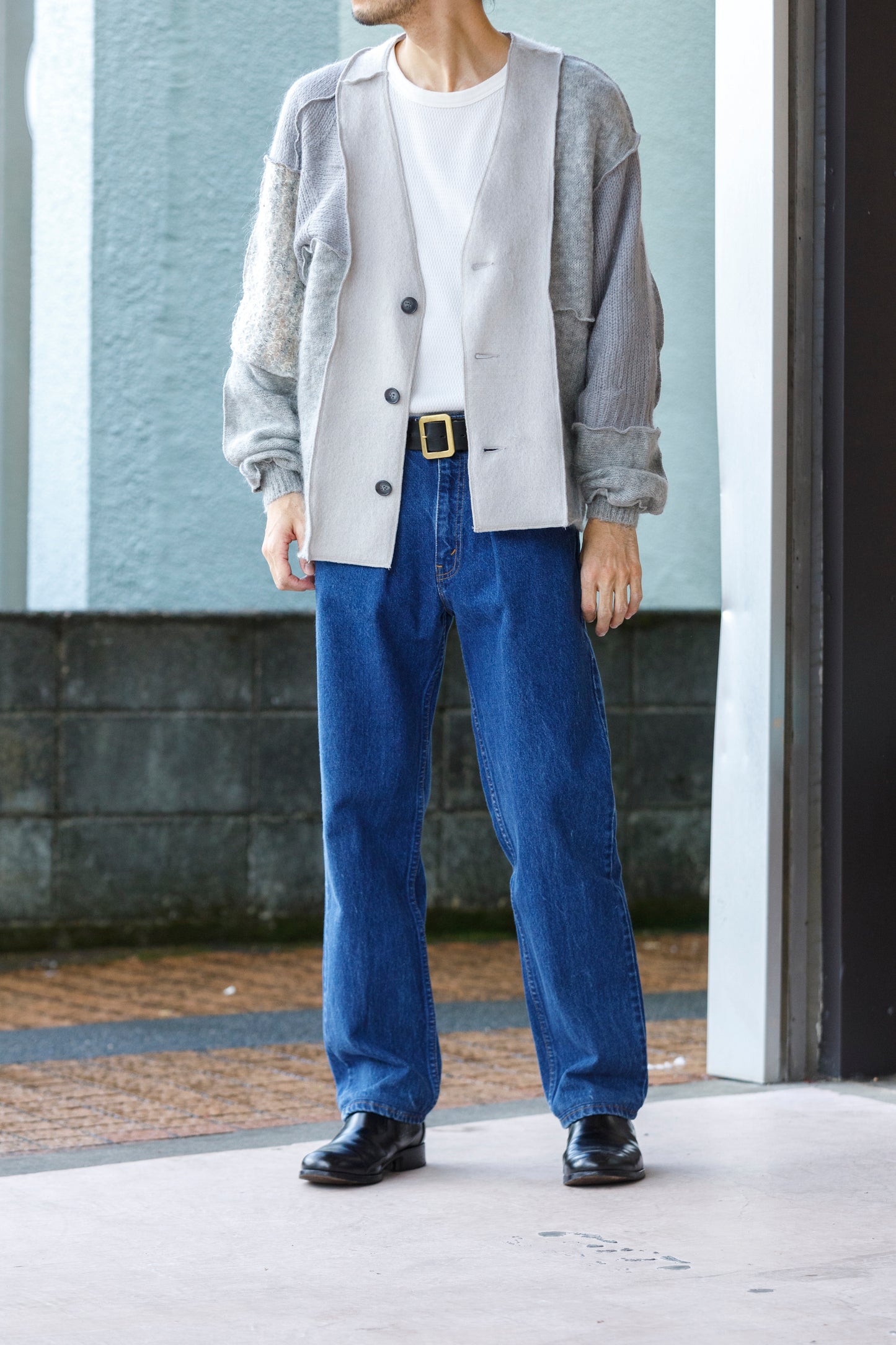 CHANGES / CH5061 Mohair Cardigan - Grey