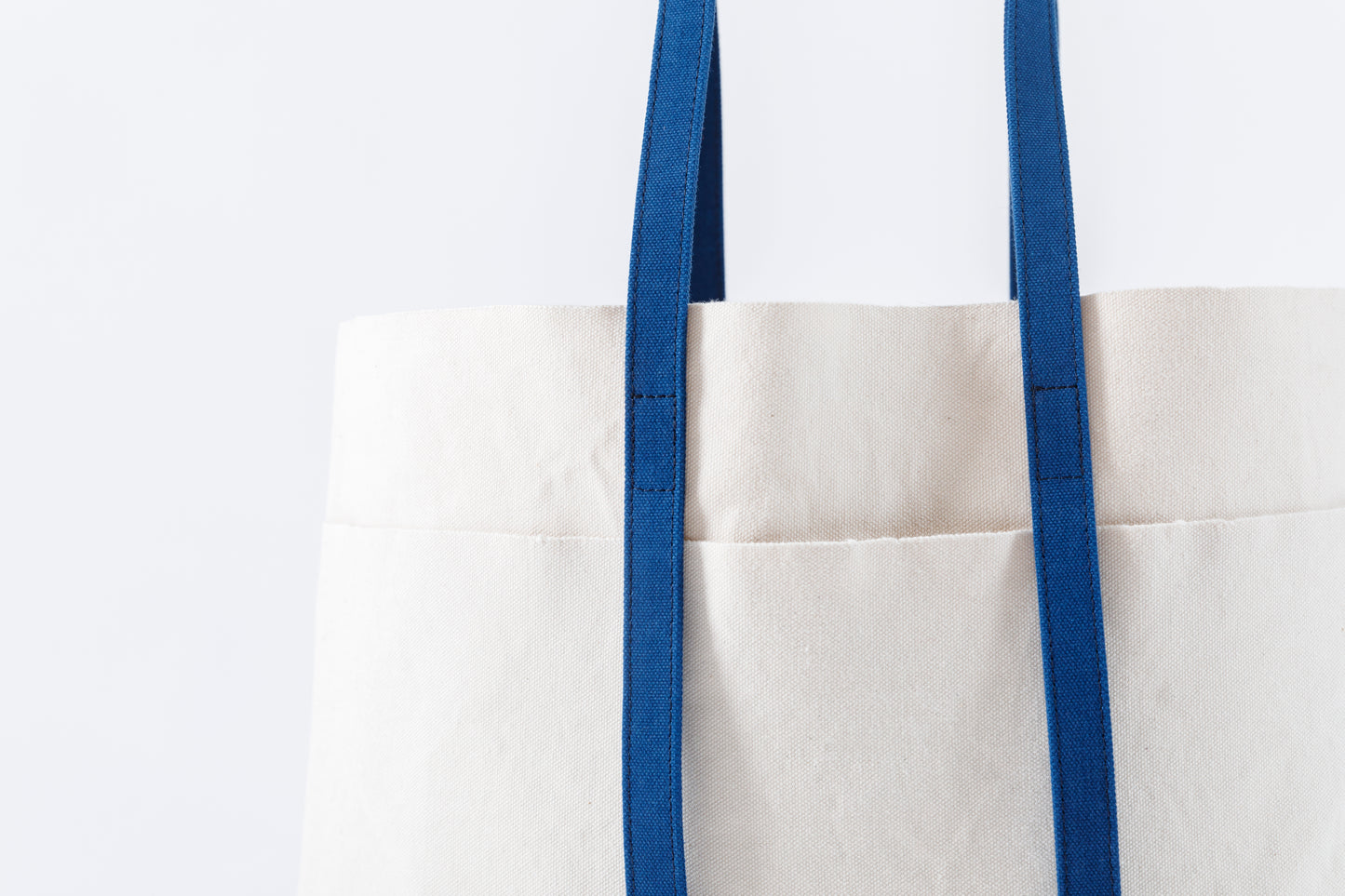 AMIACALVA A-054 WASHED CANVAS 6POCKETS TOTE (M) - NAVY