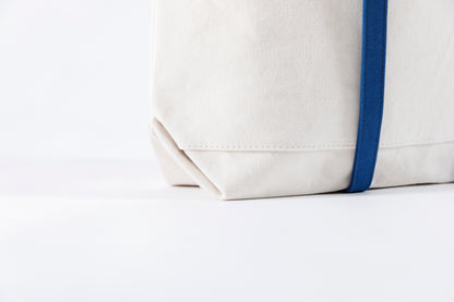 AMIACALVA A-054 WASHED CANVAS 6POCKETS TOTE (M) - NAVY