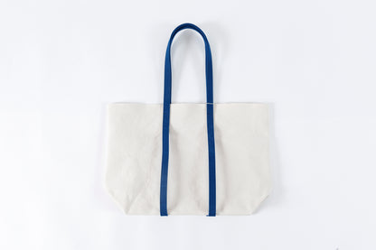 AMIACALVA A-054 WASHED CANVAS 6POCKETS TOTE (M) - NAVY