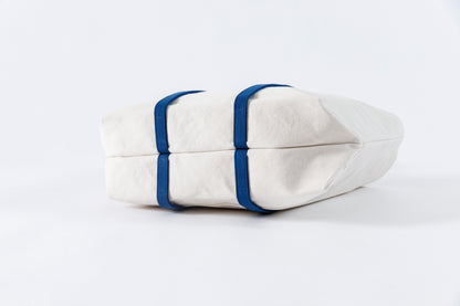 AMIACALVA A-054 WASHED CANVAS 6POCKETS TOTE (M) - NAVY