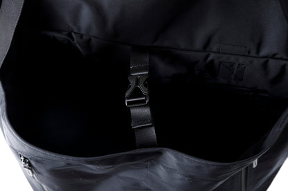 AMIACALVA F036 GABARDINE MESSENGER BAG - Black / Size L