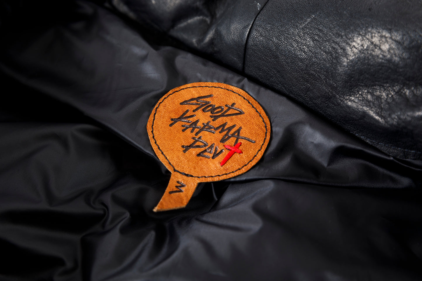 GOODKARMA DEVELOPMENT / LEATHER DOWN VEST"GRIZZLY" - BACK / Size 3