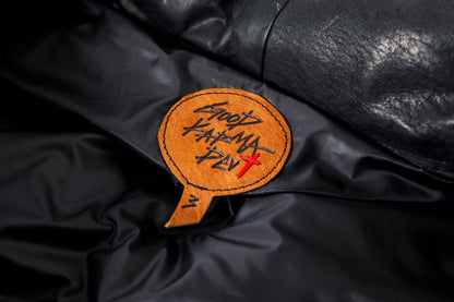 GOODKARMA DEVELOPMENT / LEATHER DOWN VEST"GRIZZLY" - BACK / Size 3