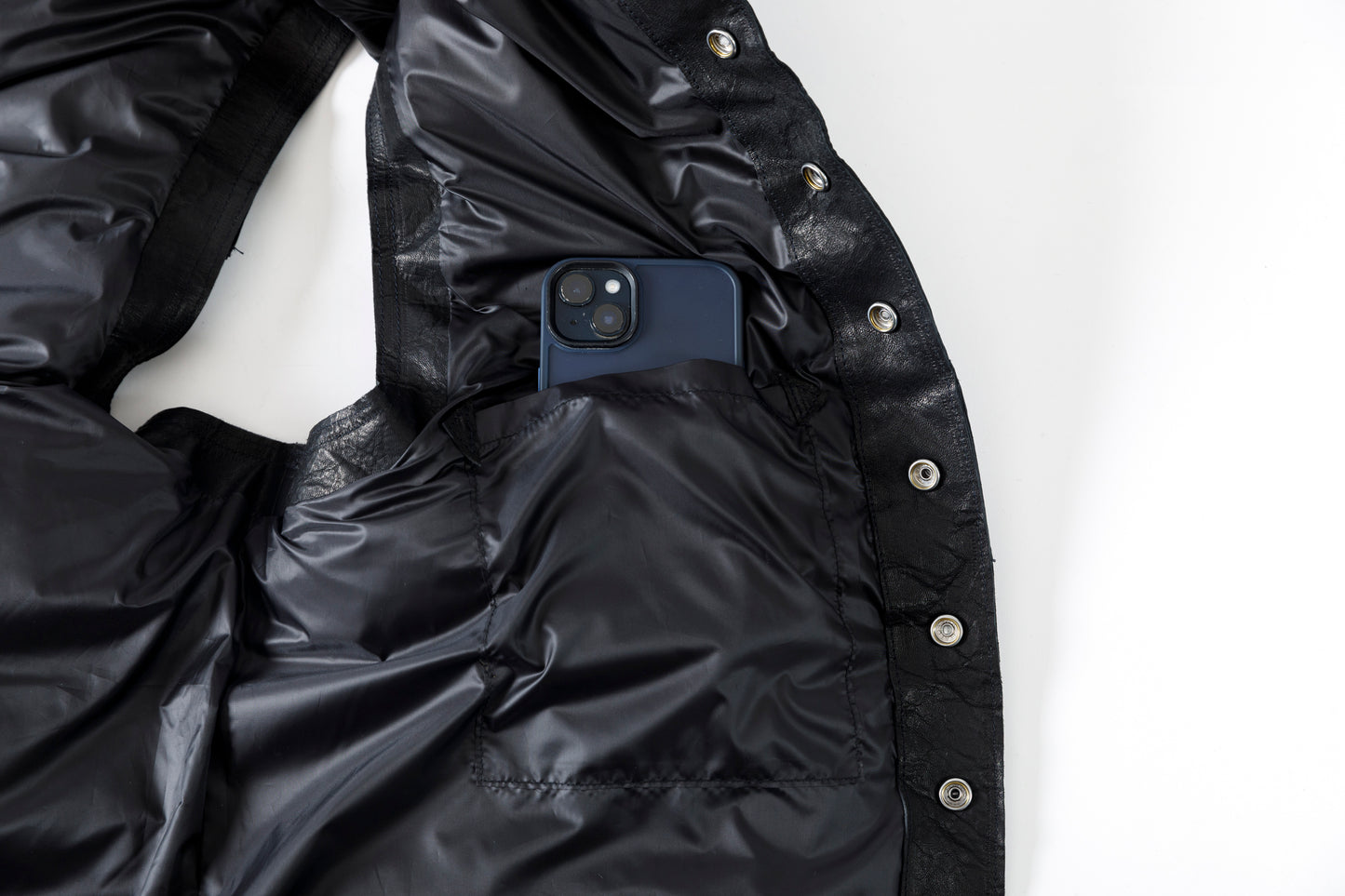 GOODKARMA DEVELOPMENT / LEATHER DOWN VEST"GRIZZLY" - BACK / Size 3