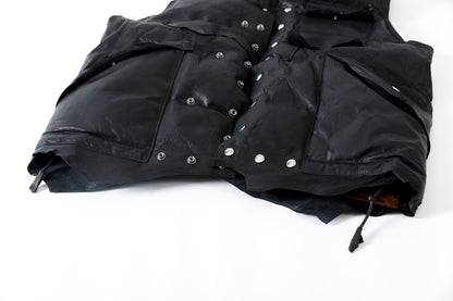 GOODKARMA DEVELOPMENT / LEATHER DOWN VEST"GRIZZLY" - BACK / Size 3