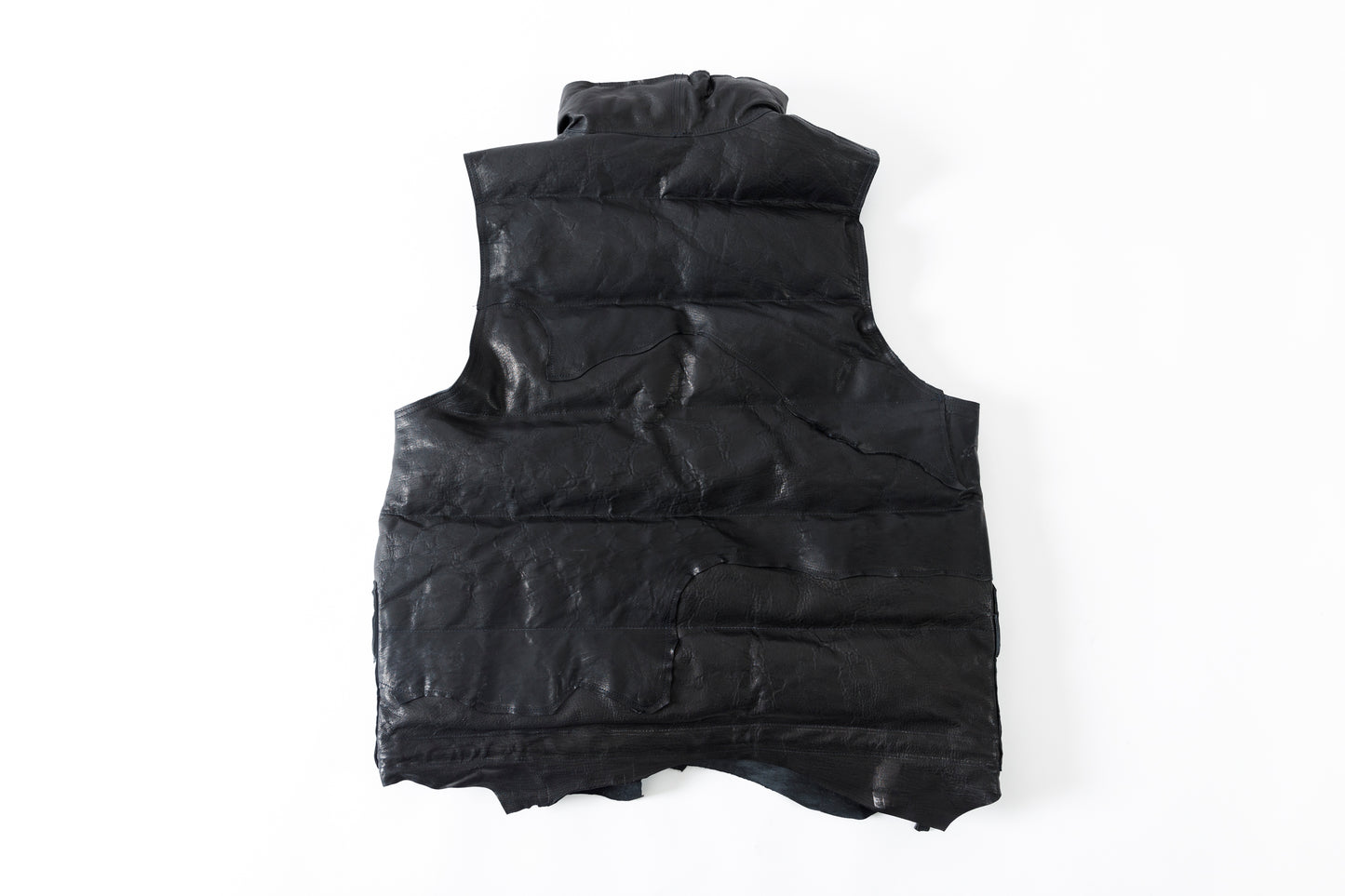 GOODKARMA DEVELOPMENT / LEATHER DOWN VEST"GRIZZLY" - BACK / Size 3