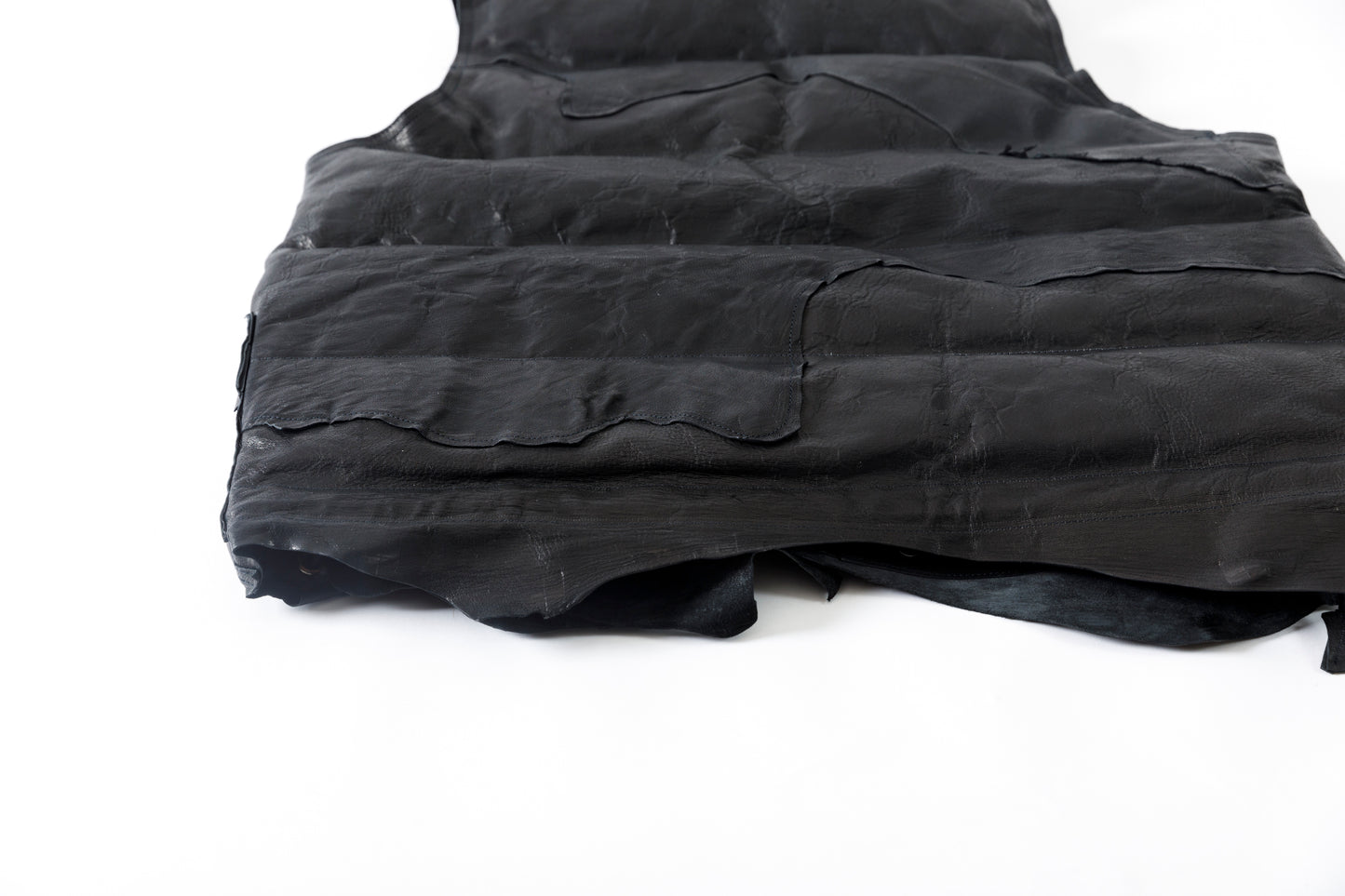 GOODKARMA DEVELOPMENT / LEATHER DOWN VEST"GRIZZLY" - BACK / Size 3