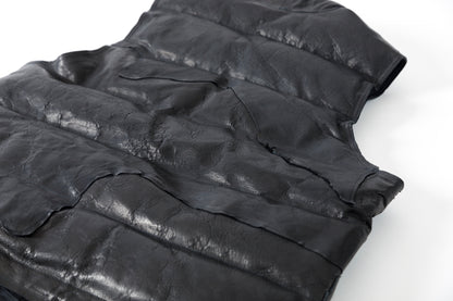GOODKARMA DEVELOPMENT / LEATHER DOWN VEST"GRIZZLY" - BACK / Size 3