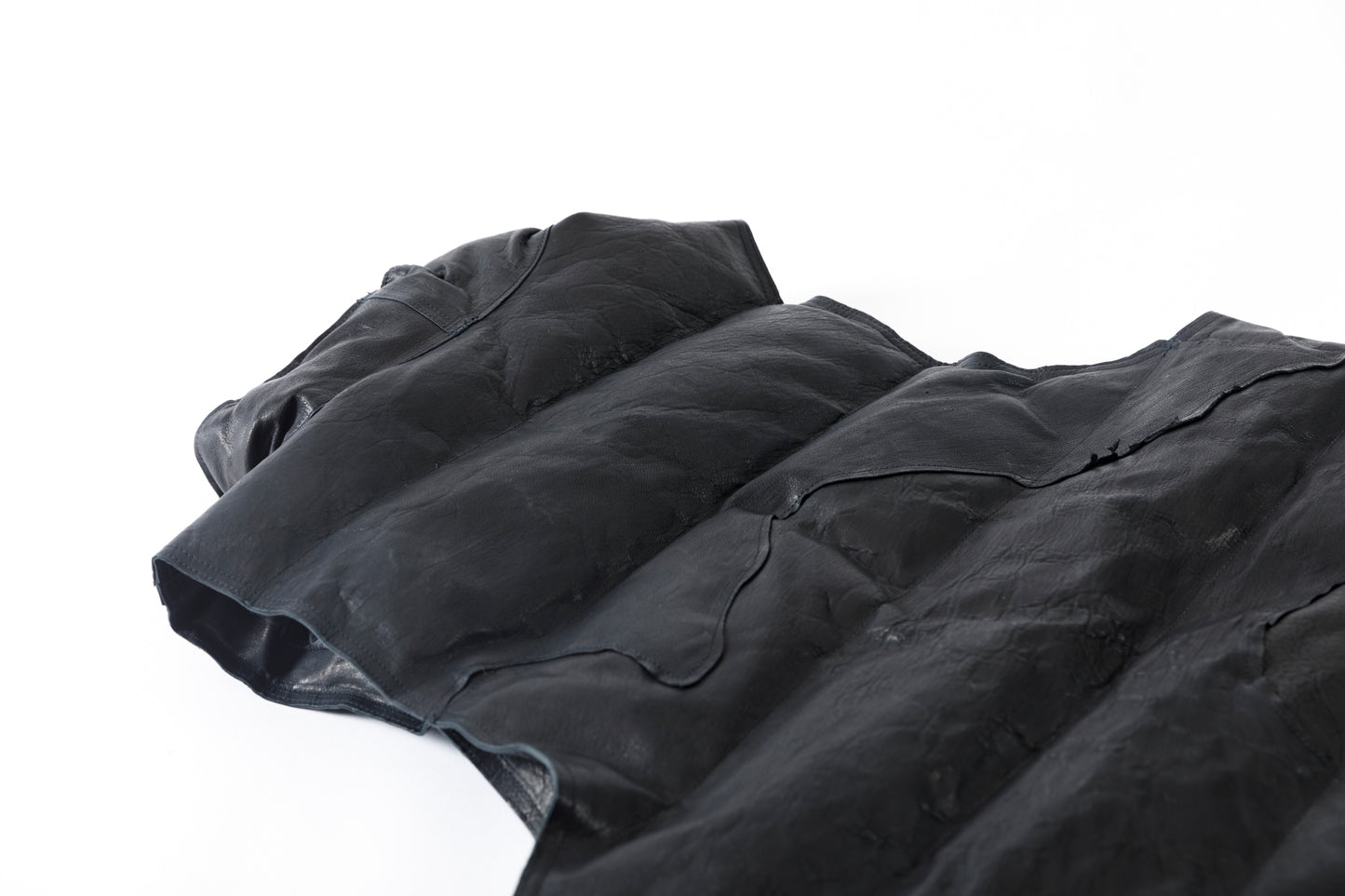 GOODKARMA DEVELOPMENT / LEATHER DOWN VEST"GRIZZLY" - BACK / Size 3