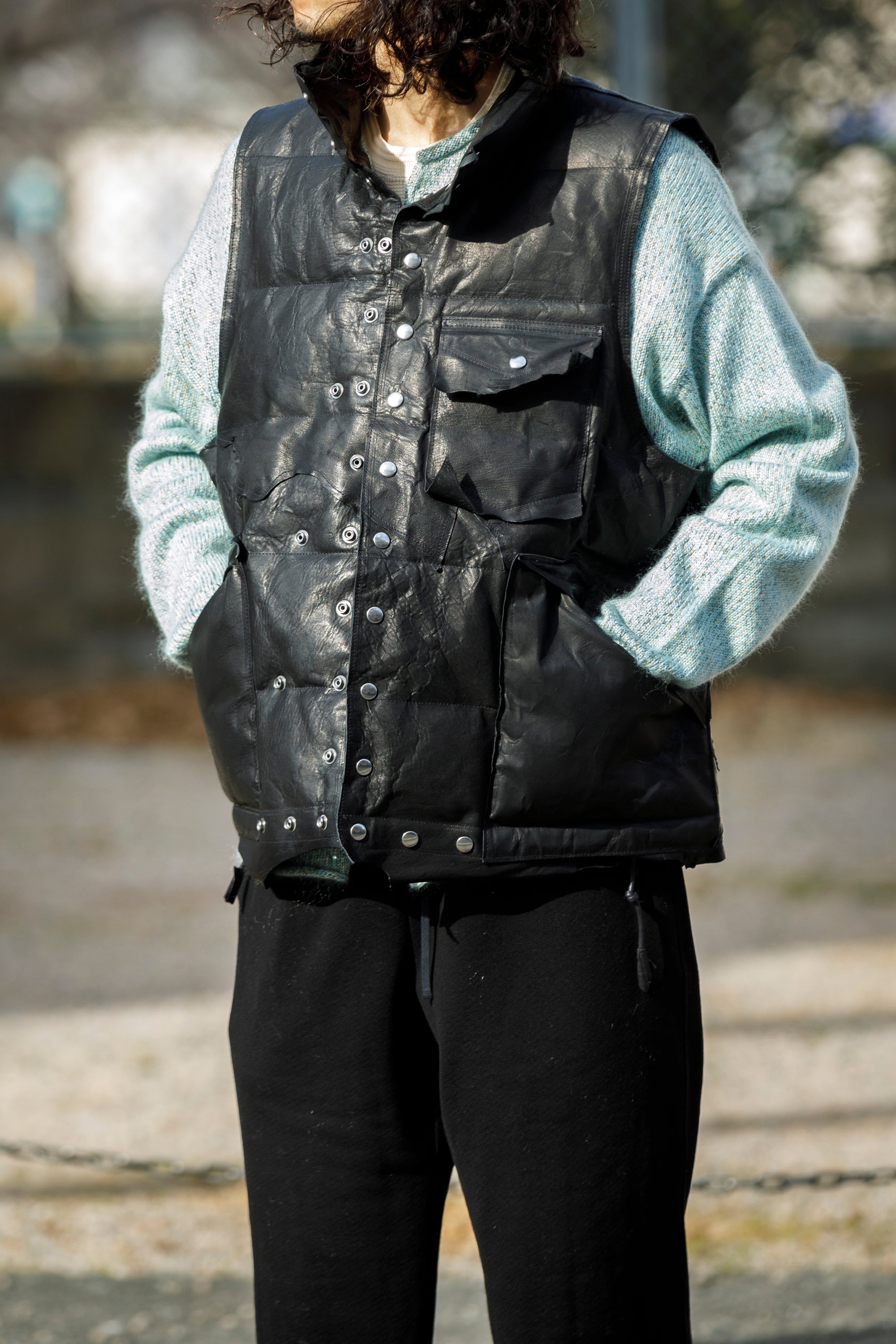 GOODKARMA DEVELOPMENT / LEATHER DOWN VEST