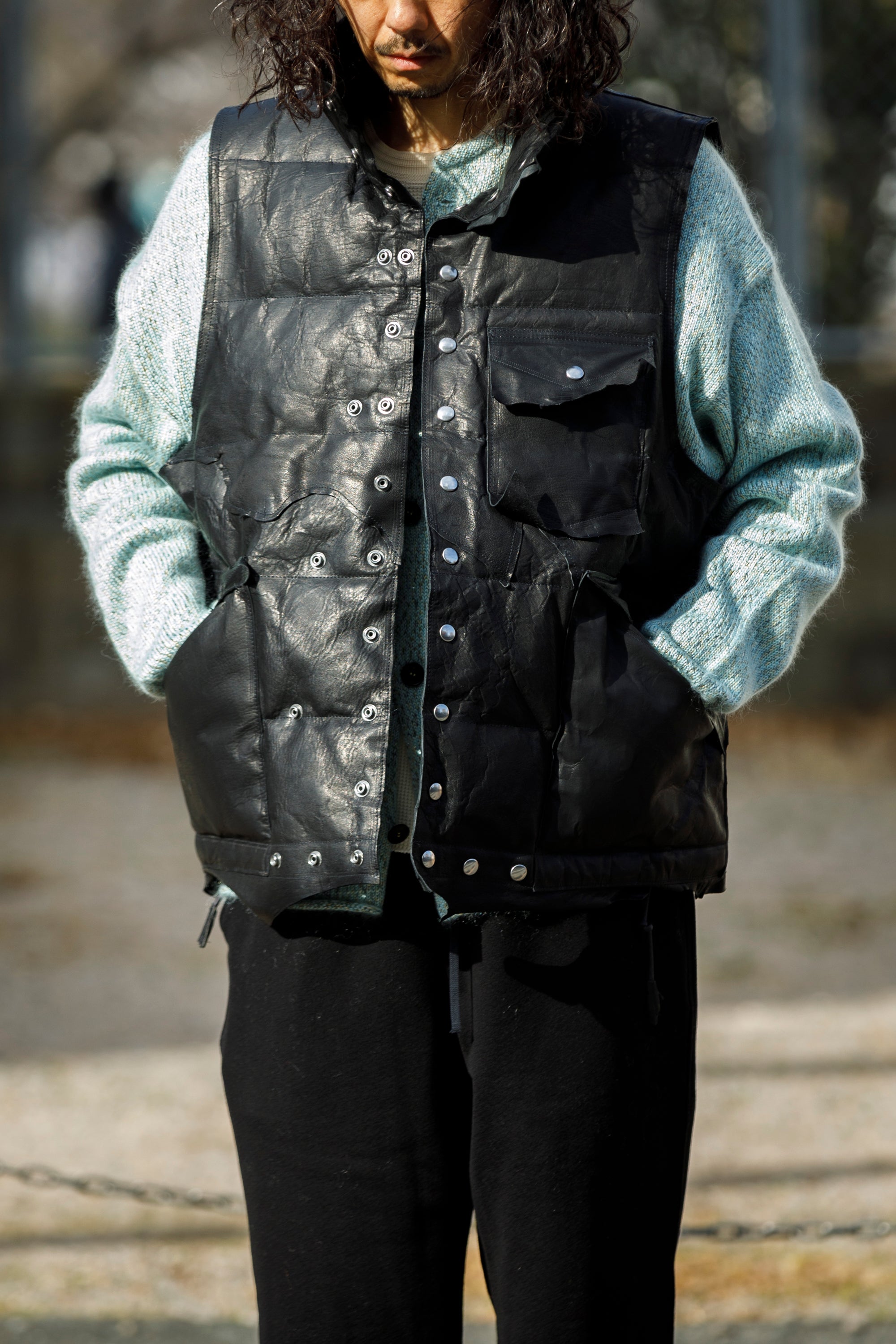 GOODKARMA DEVELOPMENT / LEATHER DOWN VEST
