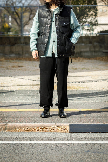 GOODKARMA DEVELOPMENT / LEATHER DOWN VEST"GRIZZLY" - BACK / Size 3