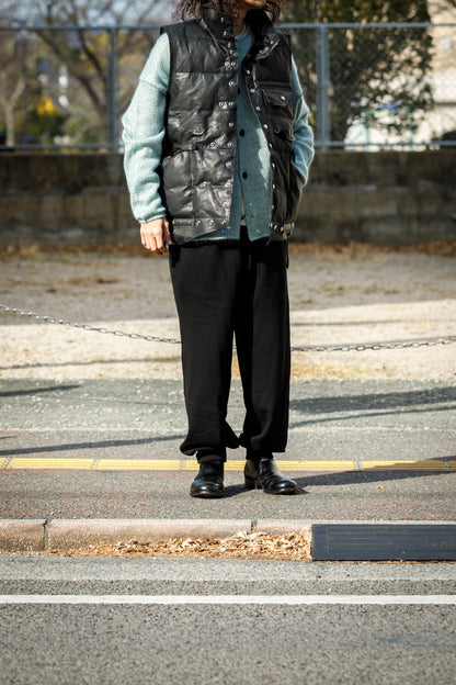 GOODKARMA DEVELOPMENT / LEATHER DOWN VEST"GRIZZLY" - BACK / Size 3