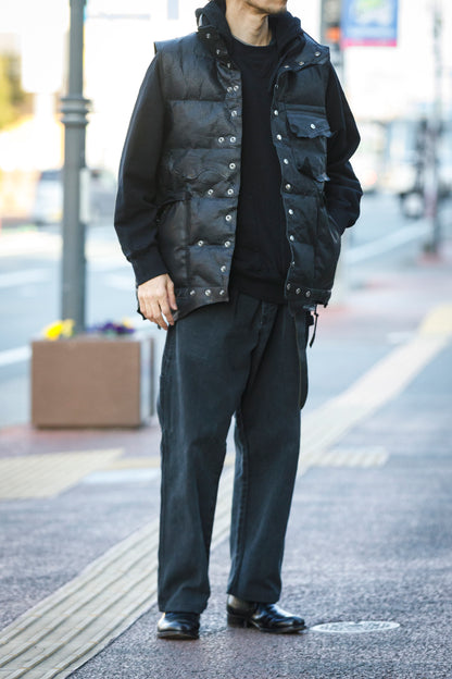 GOODKARMA DEVELOPMENT / LEATHER DOWN VEST"GRIZZLY" - BACK / Size 3