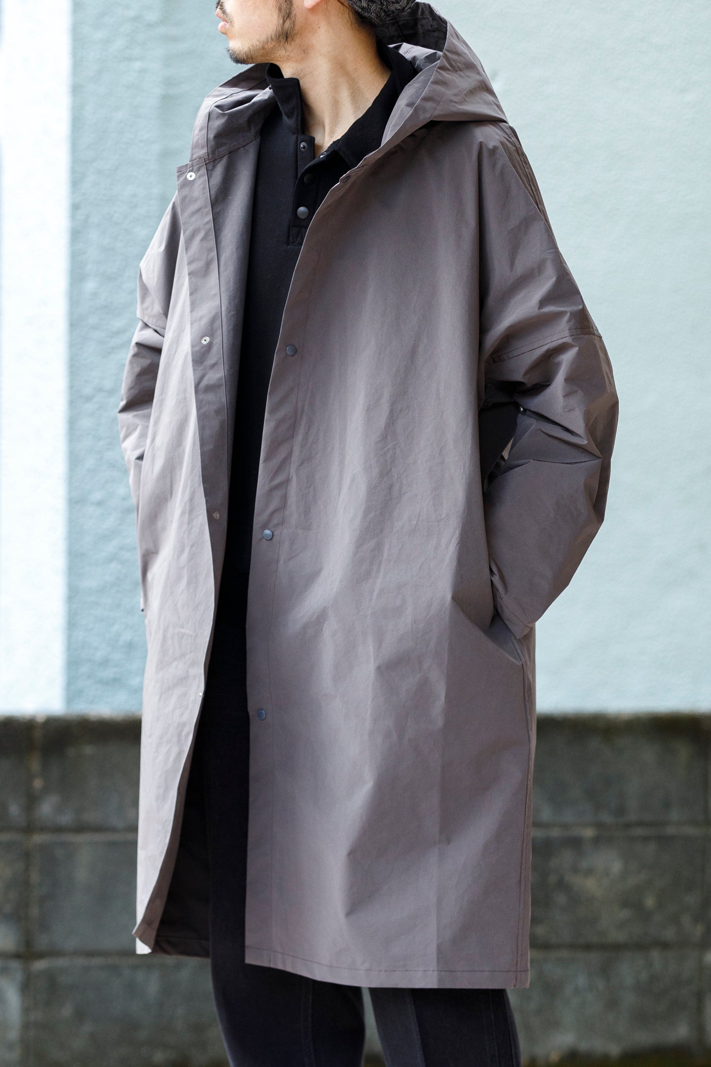 AMIACALVA AZ001 Drizzle Coat - Gray(SPRIT YARN)