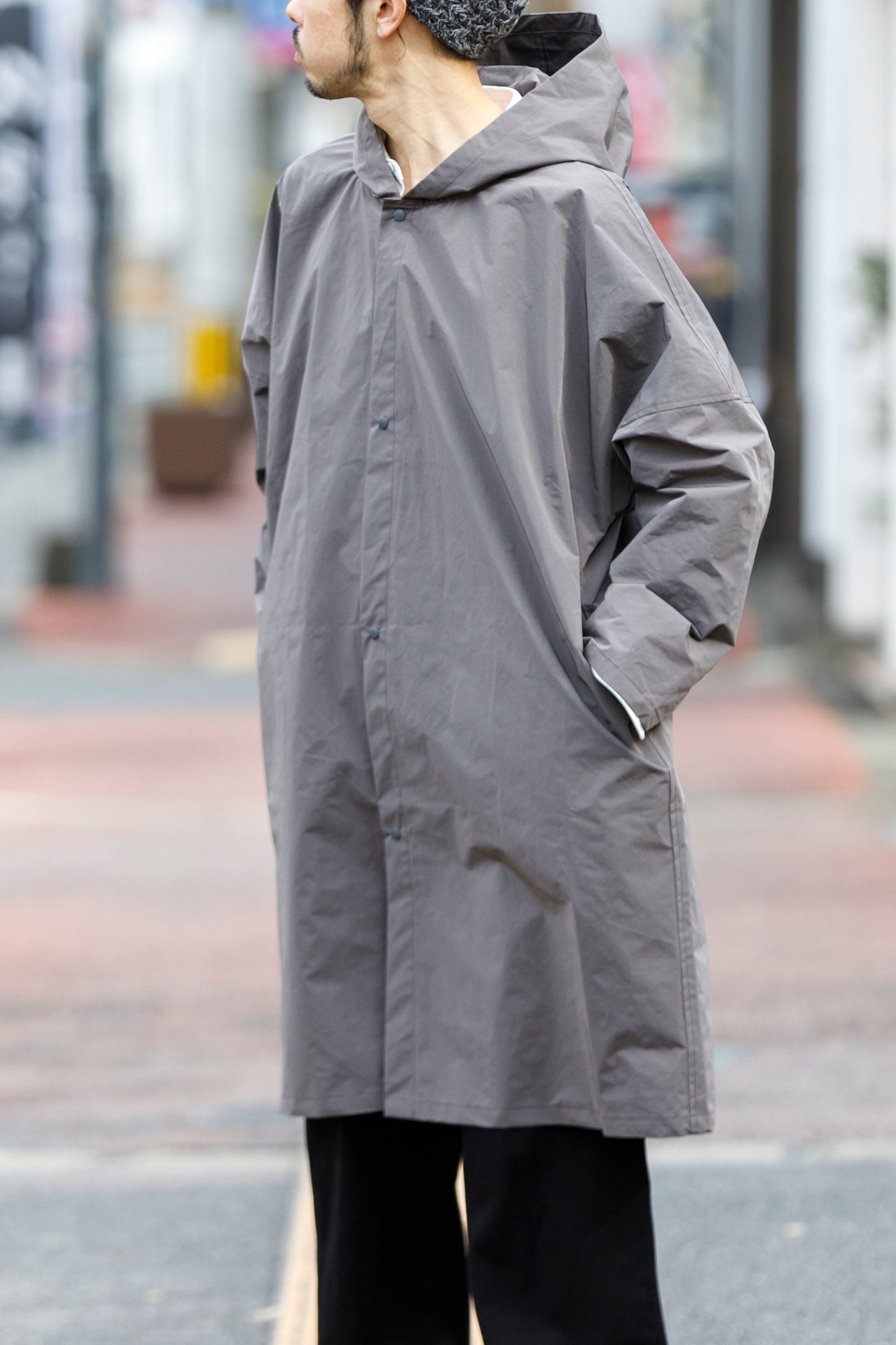 AMIACALVA AZ001 Drizzle Coat - Gray(SPRIT YARN)