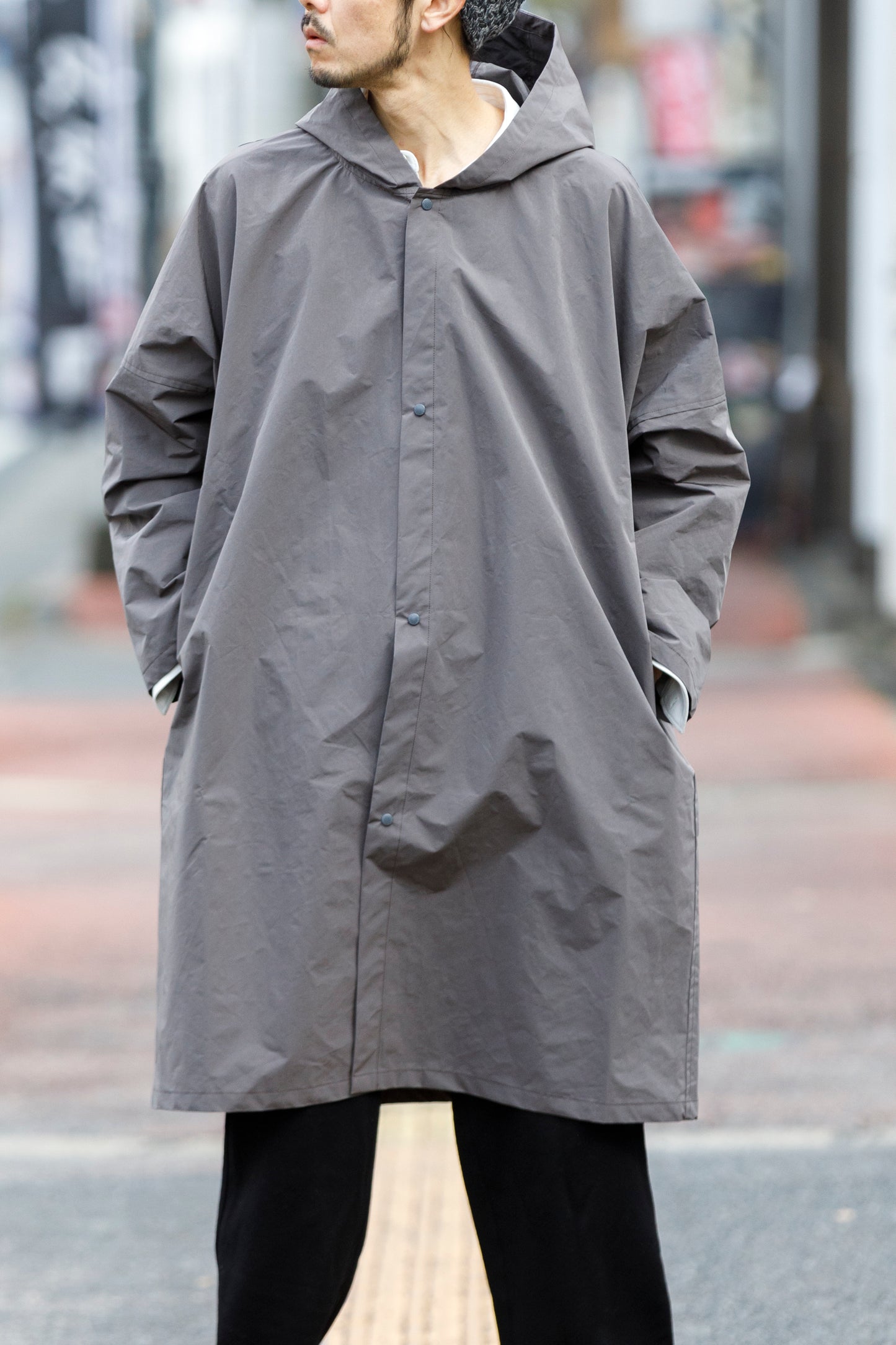 AMIACALVA AZ001 Drizzle Coat - Gray(SPRIT YARN)