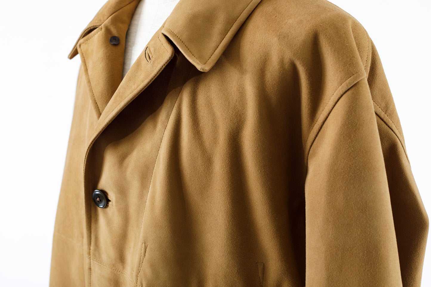 SARTO 261-01001 Half Coat(Metis Goat Suede Leather) - Brown Gold