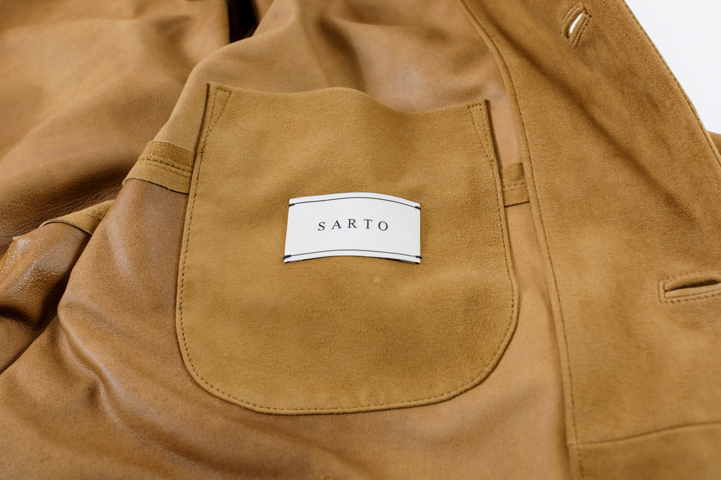 SARTO 261-01001 Half Coat(Metis Goat Suede Leather) - Brown Gold