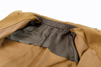 SARTO 261-01001 Half Coat(Metis Goat Suede Leather) - Brown Gold