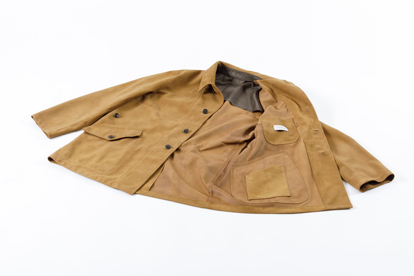 SARTO 261-01001 Half Coat(Metis Goat Suede Leather) - Brown Gold