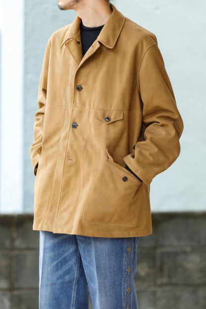 SARTO 261-01001 Half Coat(Metis Goat Suede Leather) - Brown Gold