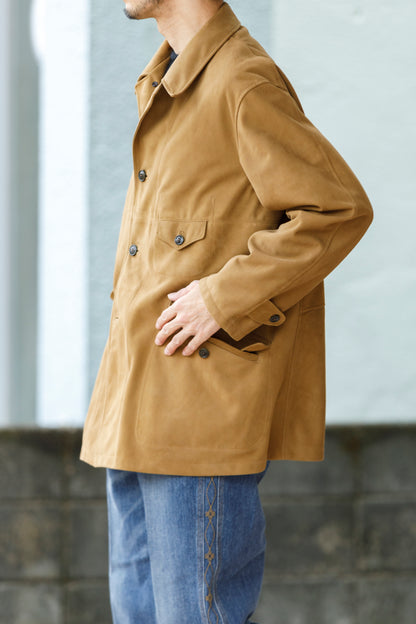SARTO 261-01001 Half Coat(Metis Goat Suede Leather) - Brown Gold