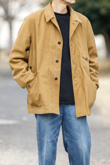 SARTO 261-01001 Half Coat(Metis Goat Suede Leather) - Brown Gold
