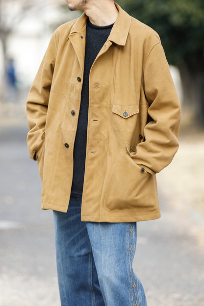 SARTO 261-01001 Half Coat(Metis Goat Suede Leather) - Brown Gold