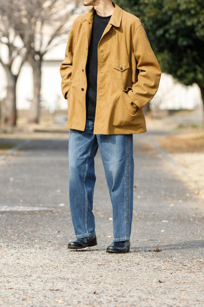 SARTO 261-01001 Half Coat(Metis Goat Suede Leather) - Brown Gold