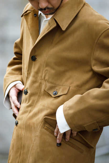 SARTO 261-01001 Half Coat(Metis Goat Suede Leather) - Brown Gold
