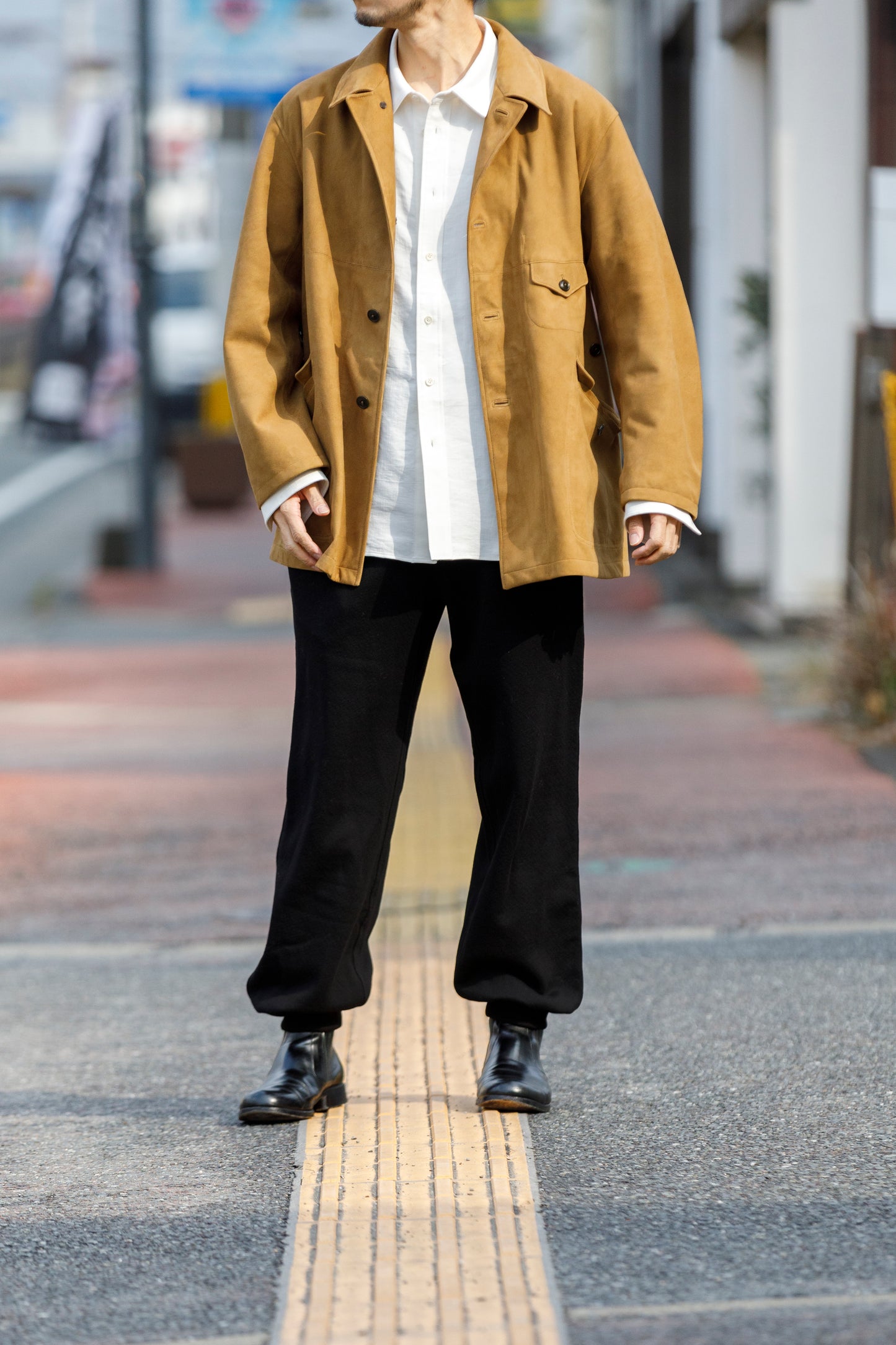 SARTO 261-01001 Half Coat(Metis Goat Suede Leather) - Brown Gold