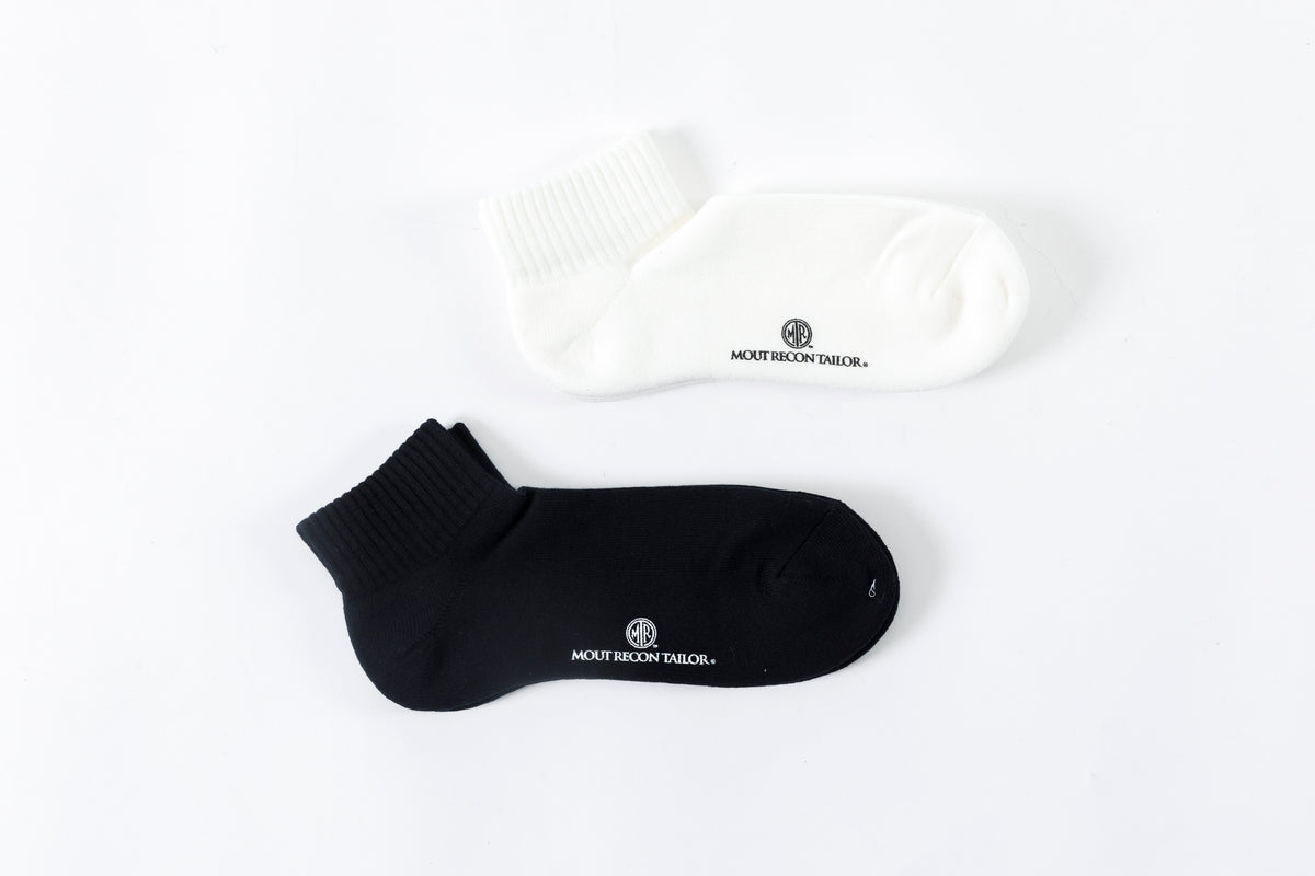 MOUT RECON TAILOR / ANTI-MICROBIAL ANKLE LENGTH SOKS - Black,White