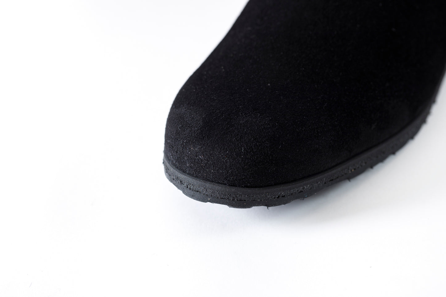 PETROSOLAUM × JAN-JAN VAN ESSCHE / SABOT / DEER SUEDE - Black