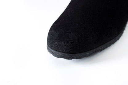 PETROSOLAUM × JAN-JAN VAN ESSCHE / SABOT / DEER SUEDE - Black