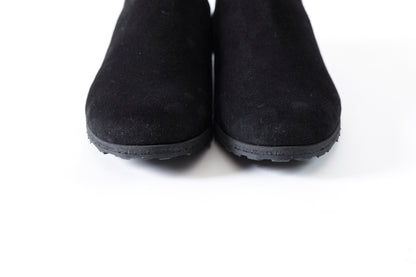 PETROSOLAUM × JAN-JAN VAN ESSCHE / SABOT / DEER SUEDE - Black