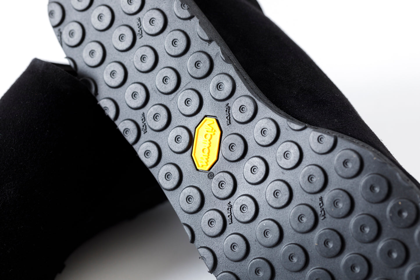 PETROSOLAUM × JAN-JAN VAN ESSCHE / SABOT / DEER SUEDE - Black