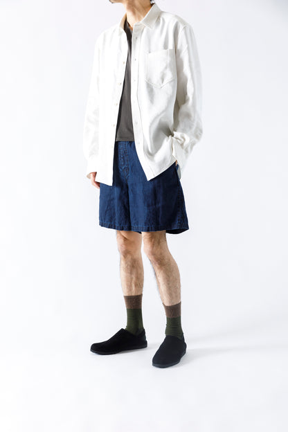 PETROSOLAUM × JAN-JAN VAN ESSCHE / SABOT / DEER SUEDE - Black