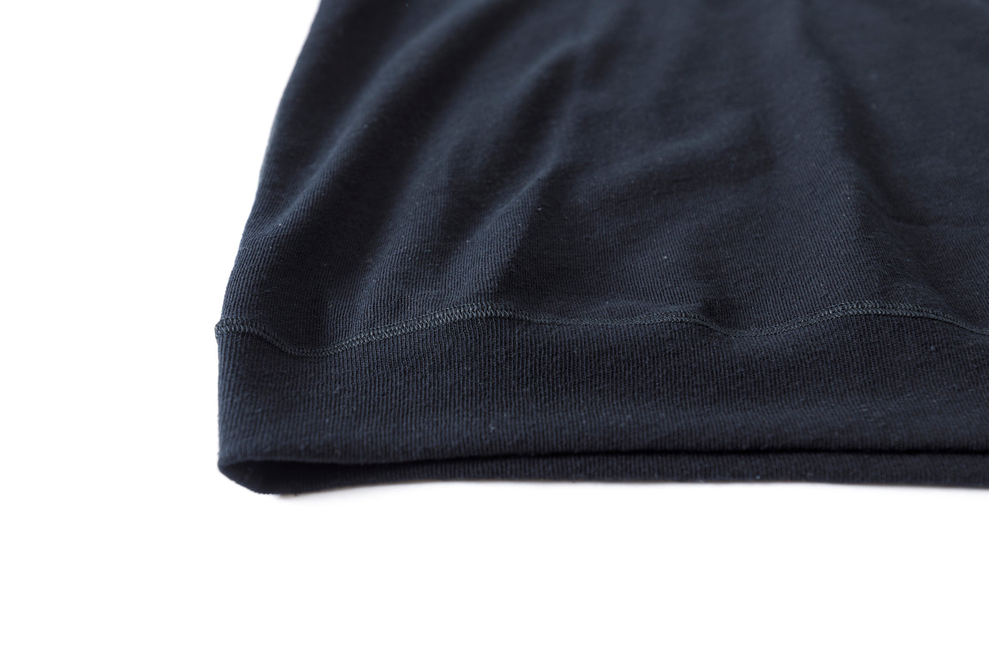 山内 / 26155/1/17強撚シルクヘビー天竺・ショートスリーブTシャツ - Black