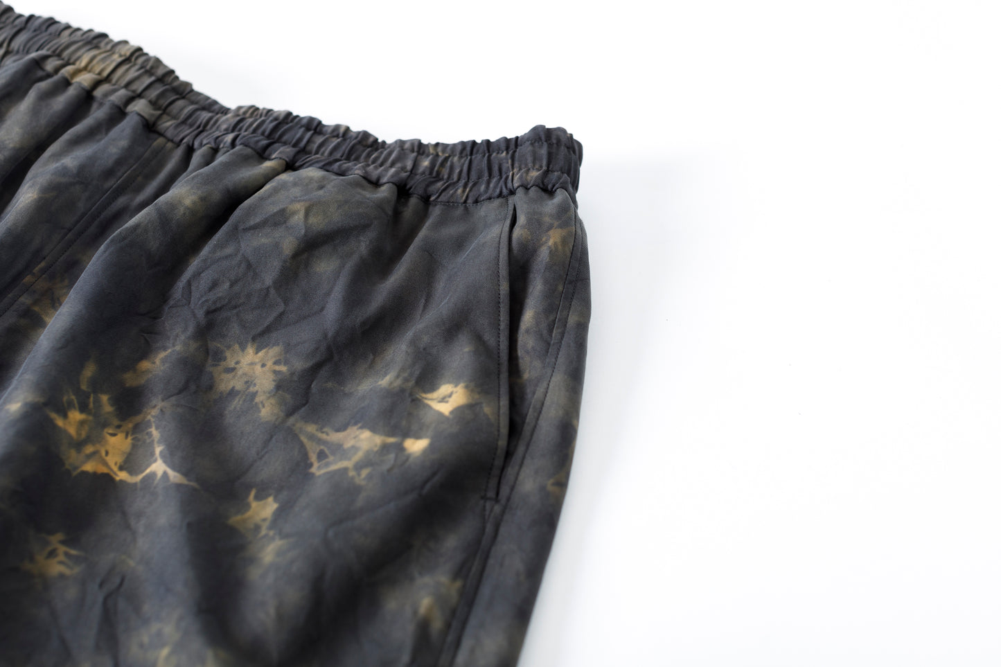 山内 / 26168-si/ari/有松絞り・ビンテージシルクギャバ・パジャマパンツ - arimats