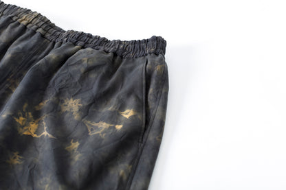 山内 / 26168-si/ari/有松絞り・ビンテージシルクギャバ・パジャマパンツ - arimats