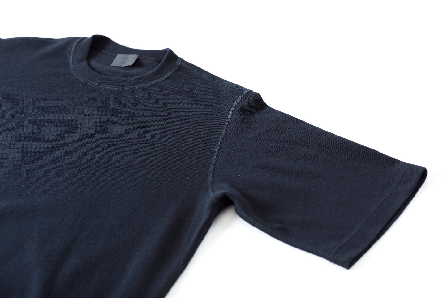 山内 / 26155/1/17強撚シルクヘビー天竺・ショートスリーブTシャツ - Black