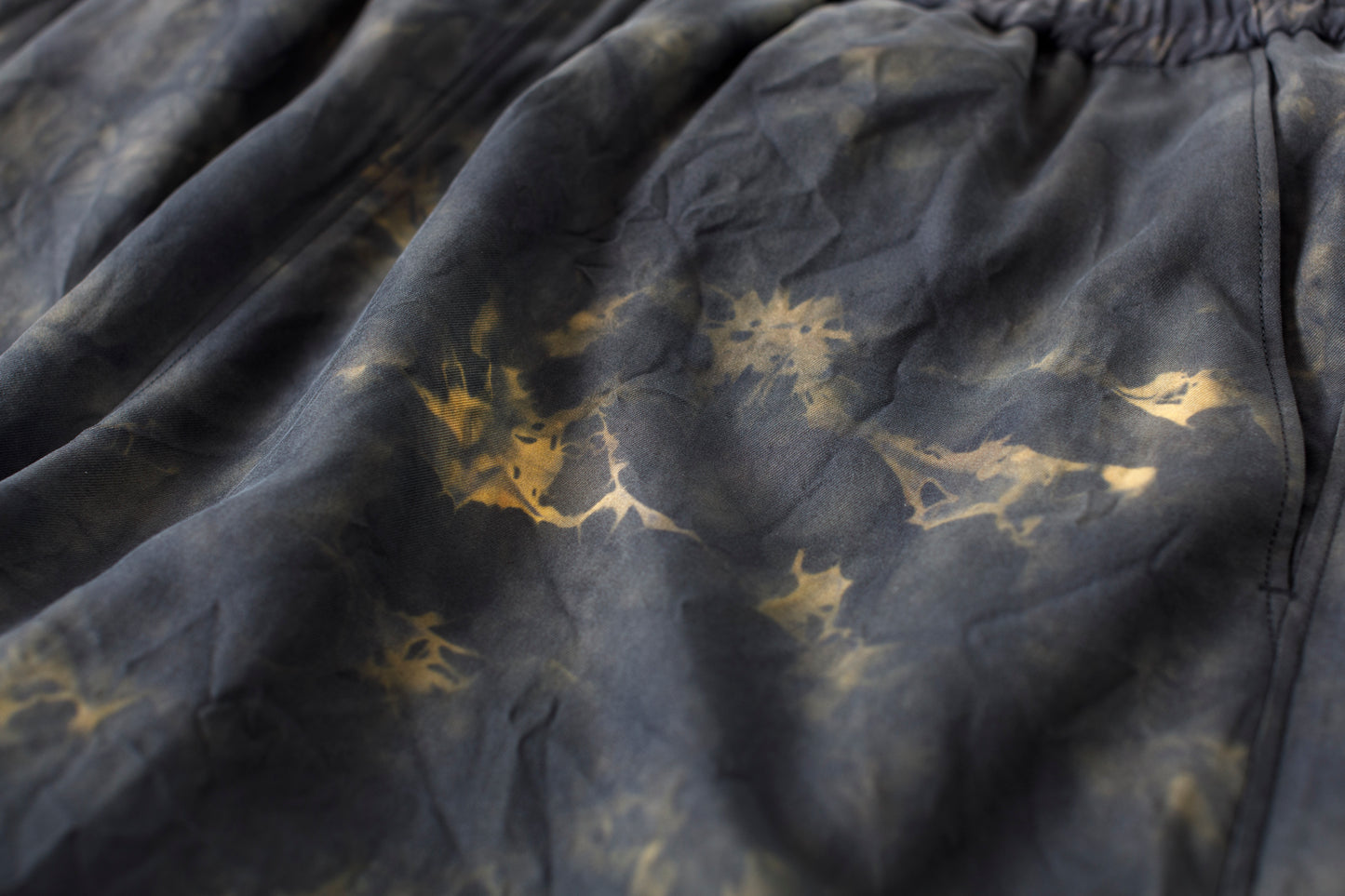 山内 / 26168-si/ari/有松絞り・ビンテージシルクギャバ・パジャマパンツ - arimats