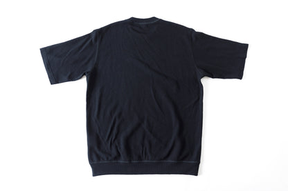 山内 / 26155/1/17強撚シルクヘビー天竺・ショートスリーブTシャツ - Black