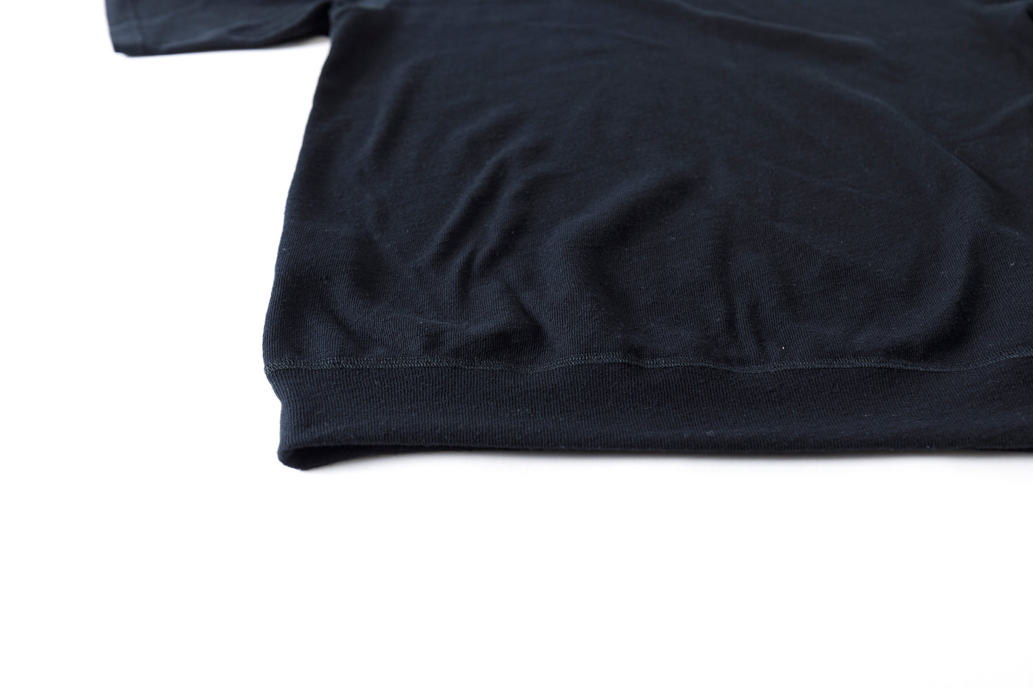 山内 / 26155/1/17強撚シルクヘビー天竺・ショートスリーブTシャツ - Black