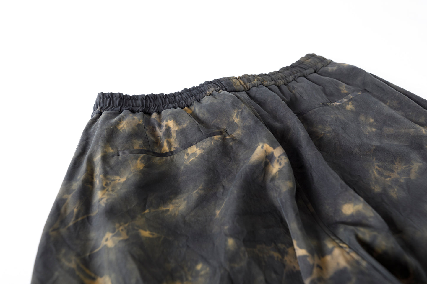 山内 / 26168-si/ari/有松絞り・ビンテージシルクギャバ・パジャマパンツ - arimats