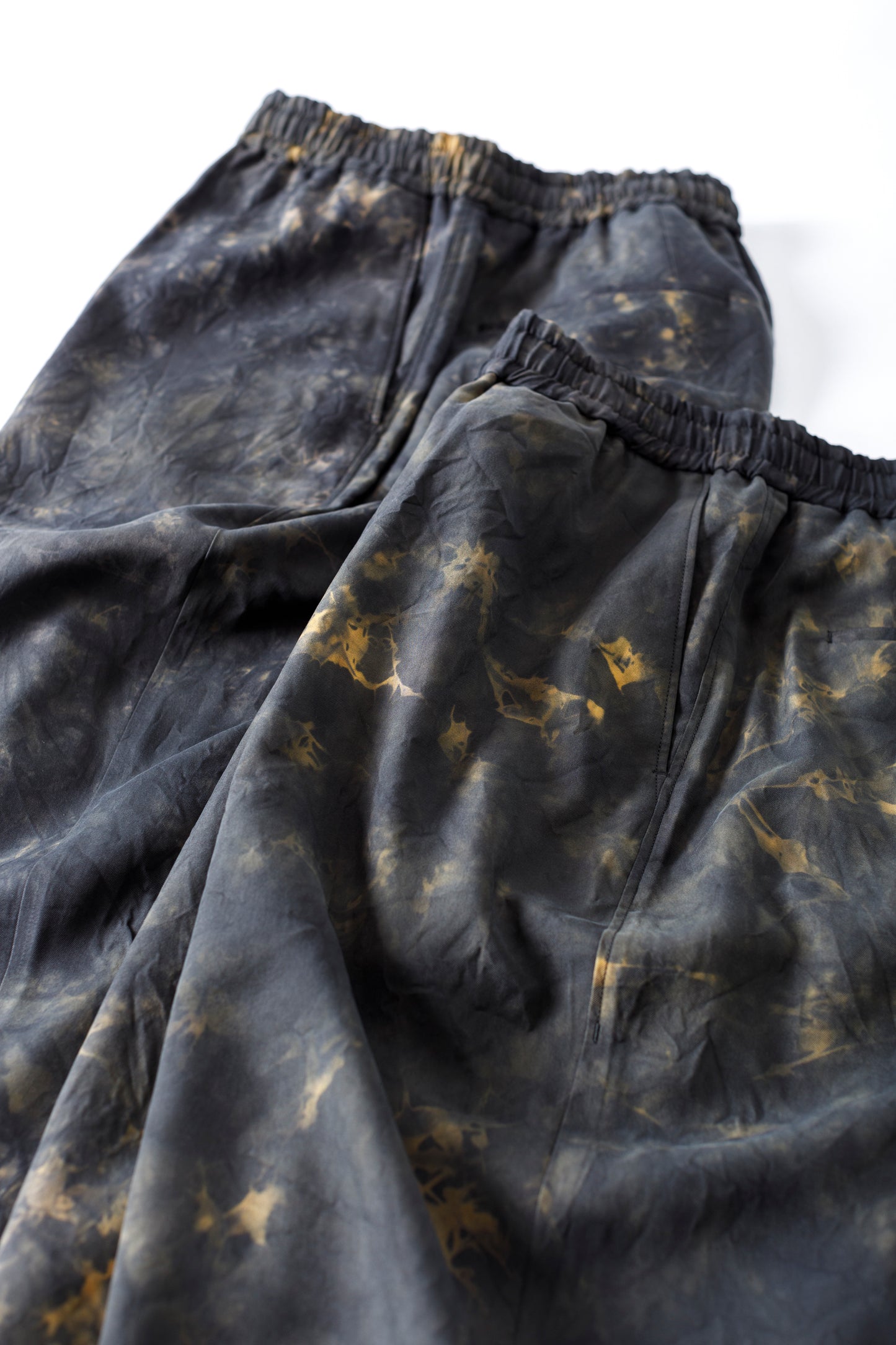 山内 / 26168-si/ari/有松絞り・ビンテージシルクギャバ・パジャマパンツ - arimats